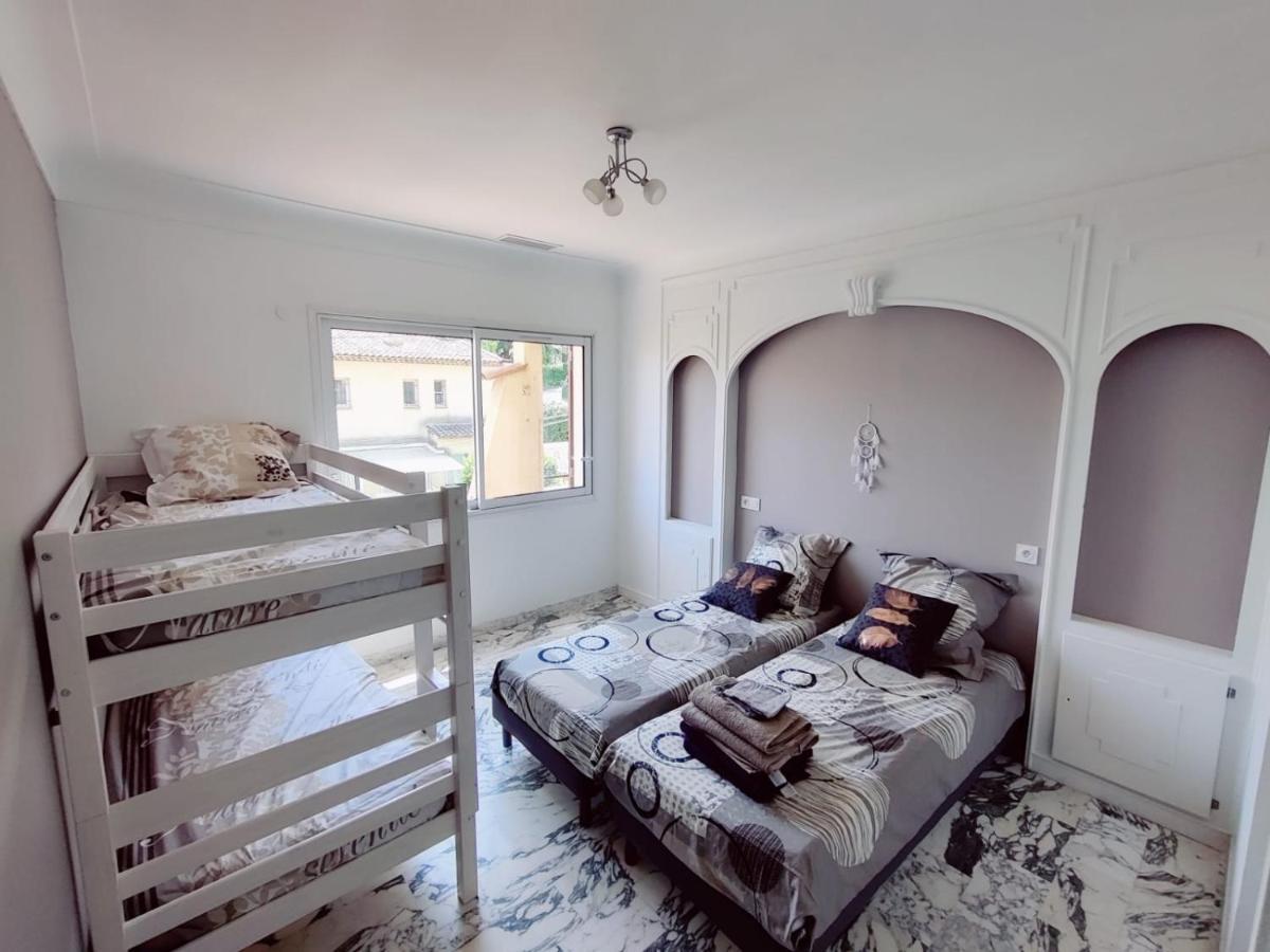 La Villa Castel - Haut De Villa - Parkings- 3 Chambres - 8 Couchages - Jardin - Barbecue กาญเนอ-ซูร์-แมร์ ภายนอก รูปภาพ